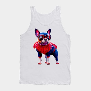 Super Frenchie: Red and Blue Hoodie Version 2 Tank Top